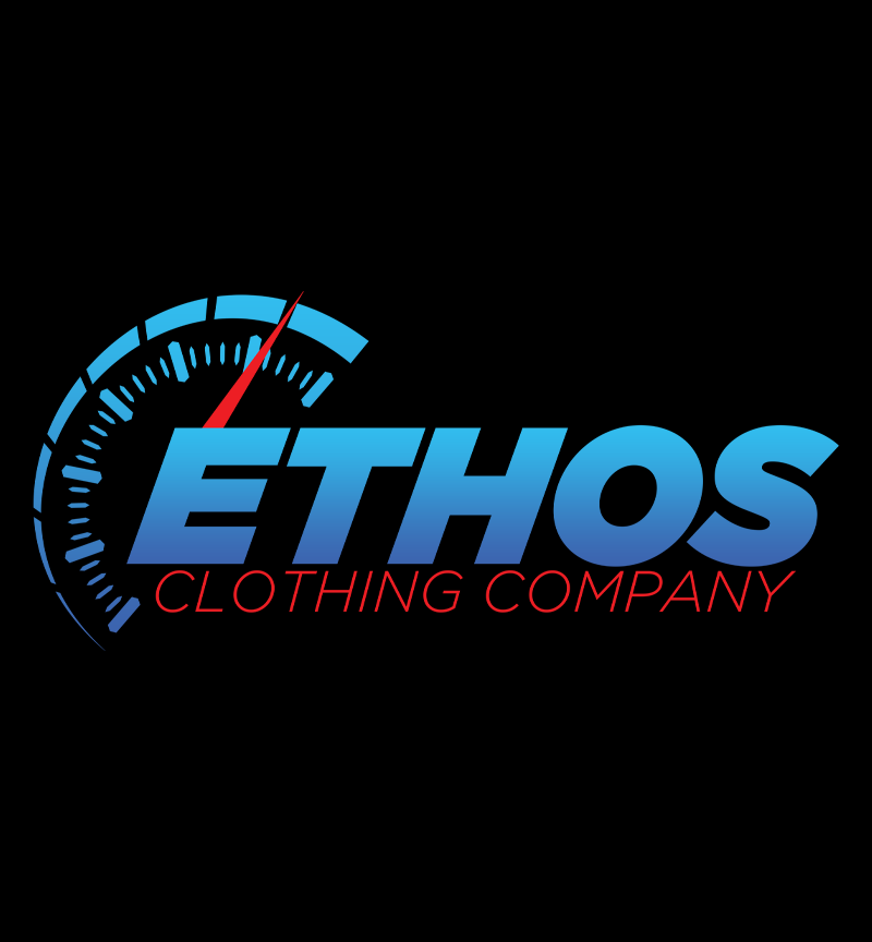 Ethos Clothing Company Blue Racer Tee Flat