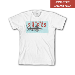 Save The Sharks Wave Youth Tee