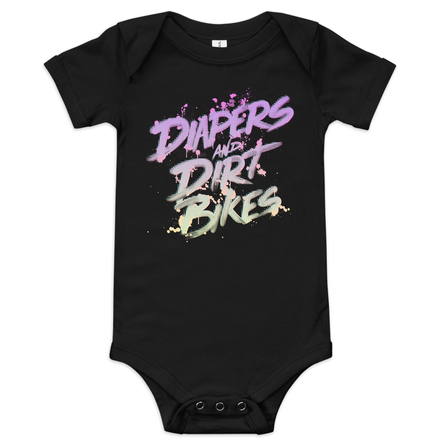 Diapers And Dirt Bikes Onesie