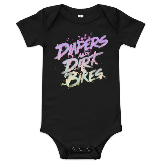 Diapers And Dirt Bikes Onesie