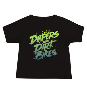 Diapers And Dirt Bikes Baby Tee