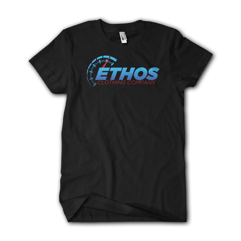 Ethos Clothing Company Blue Racer Tee Flat