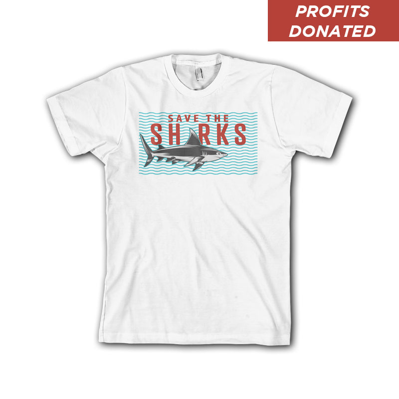 Save The Sharks Wave Youth Tee