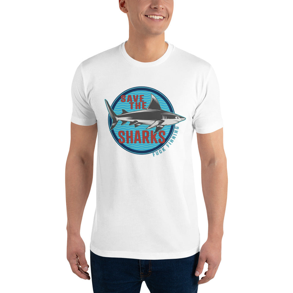 Ethos Save The Sharks Round Logo Front