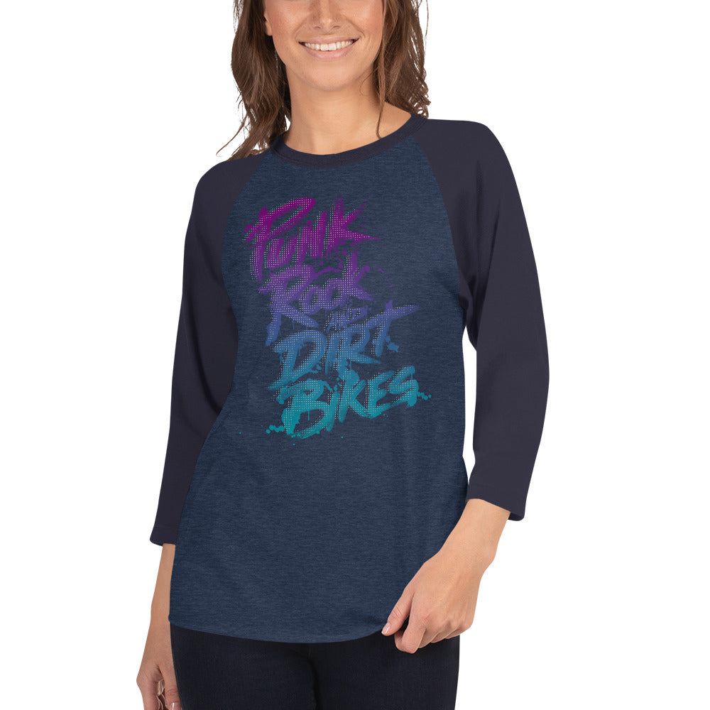 Punk Rock And Dirt Bikes Women's Raglan